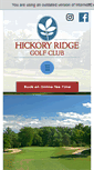 Mobile Screenshot of hickoryridgegc.com